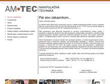 Tablet Screenshot of amtec.sk